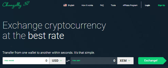 Обменник Changelly